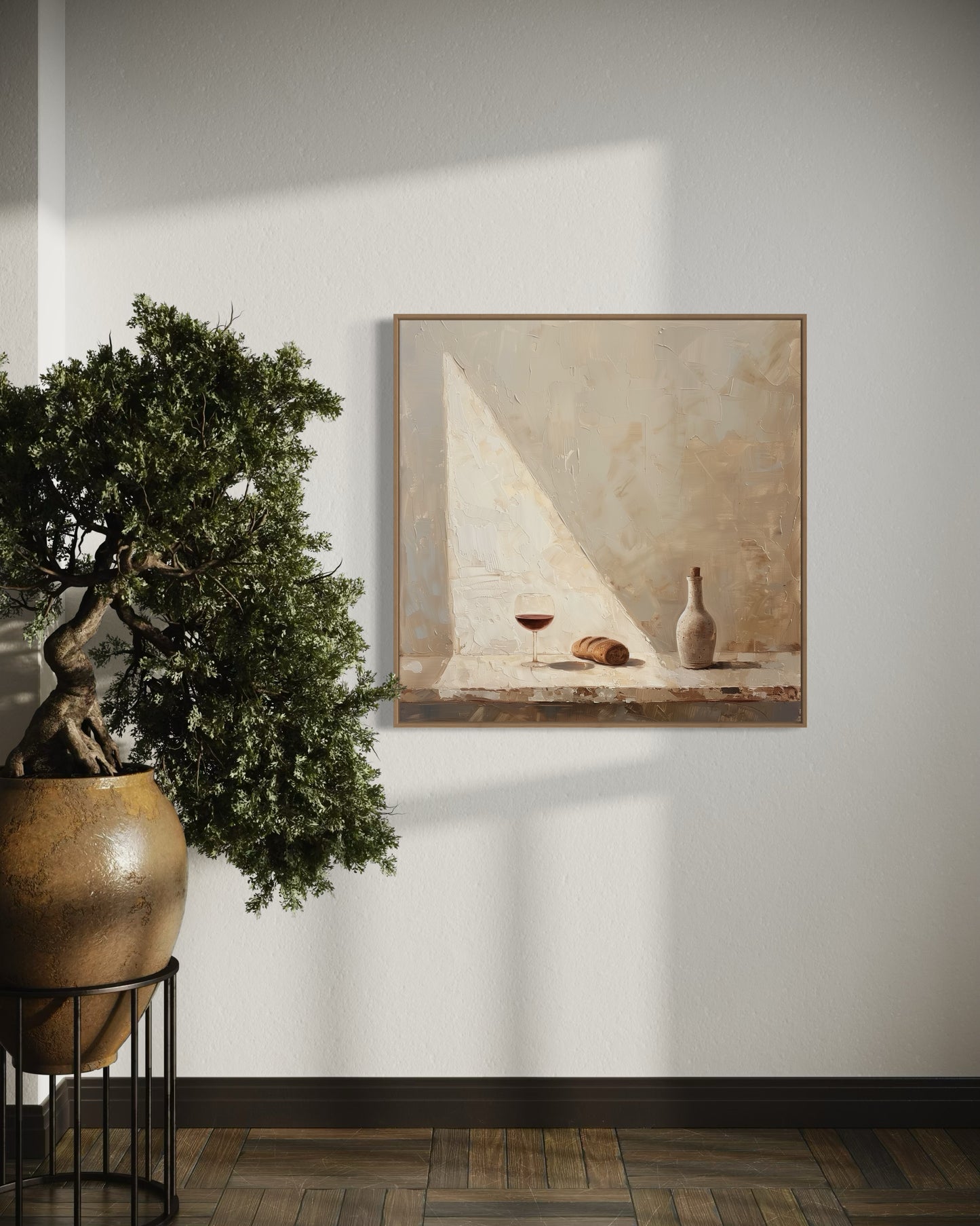 COMMUNION (Stretched Linen Canvas Print in Floating Oak Frame)