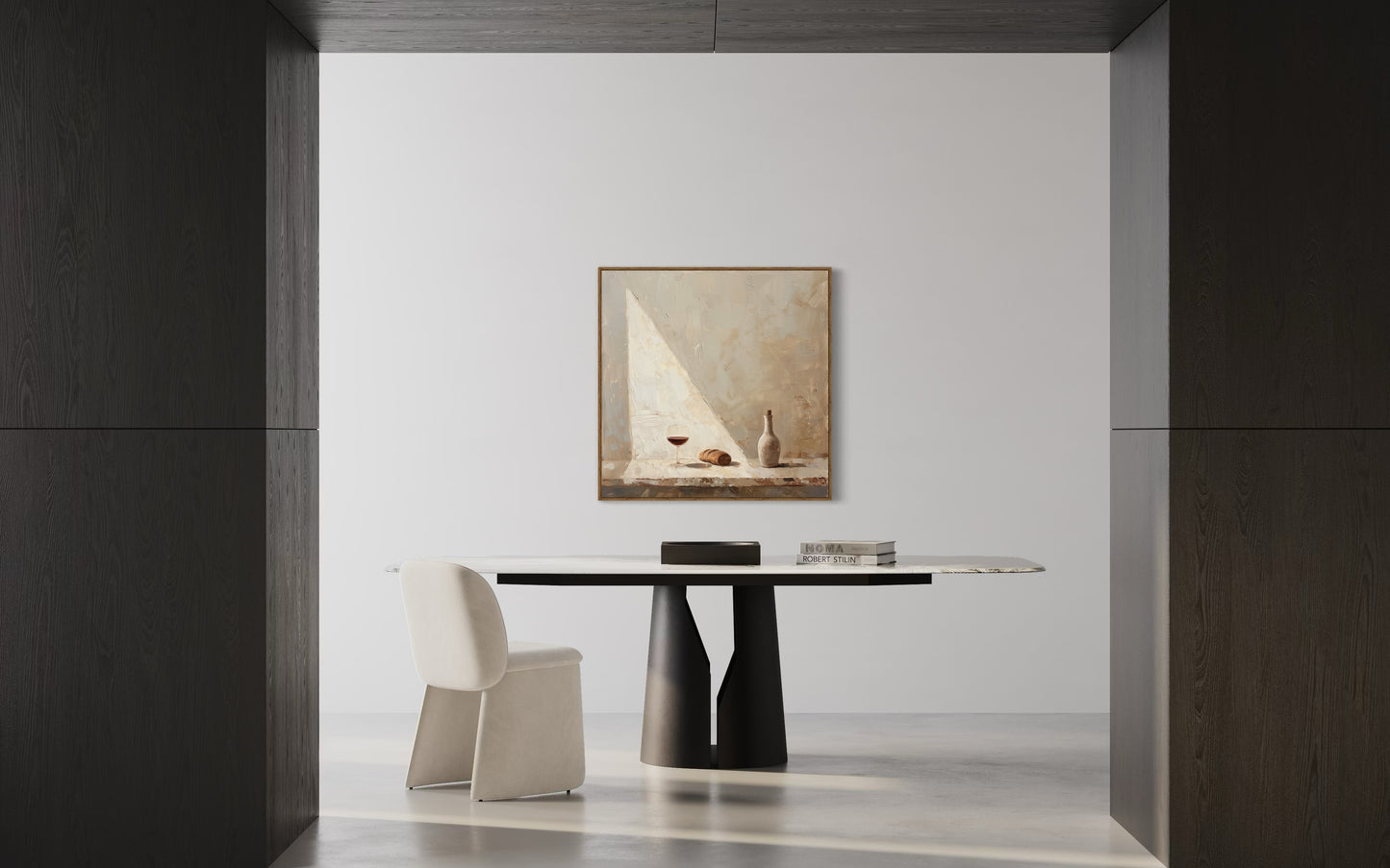 COMMUNION (Stretched Linen Canvas Print in Floating Oak Frame)