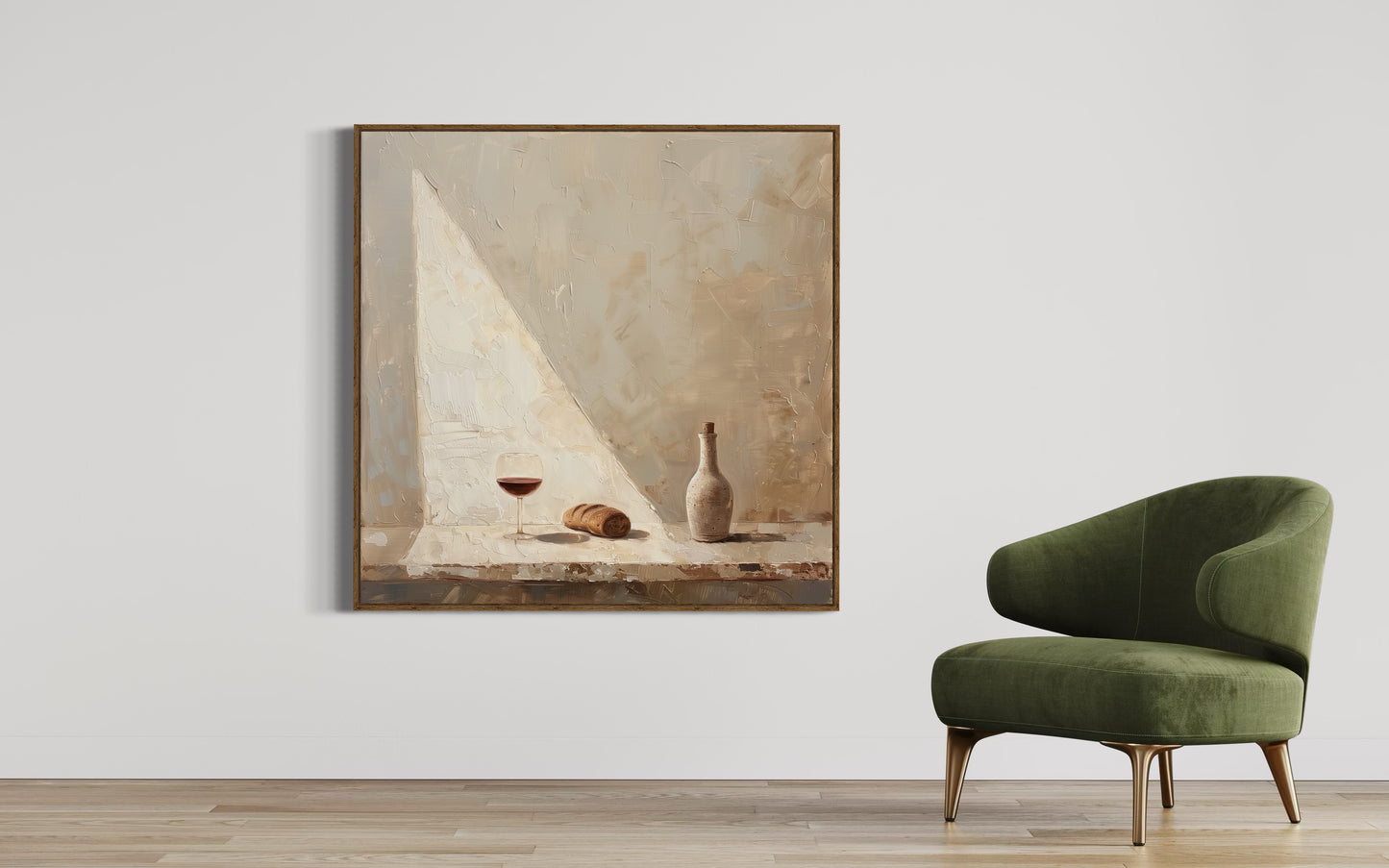 COMMUNION (Stretched Linen Canvas Print in Floating Oak Frame)