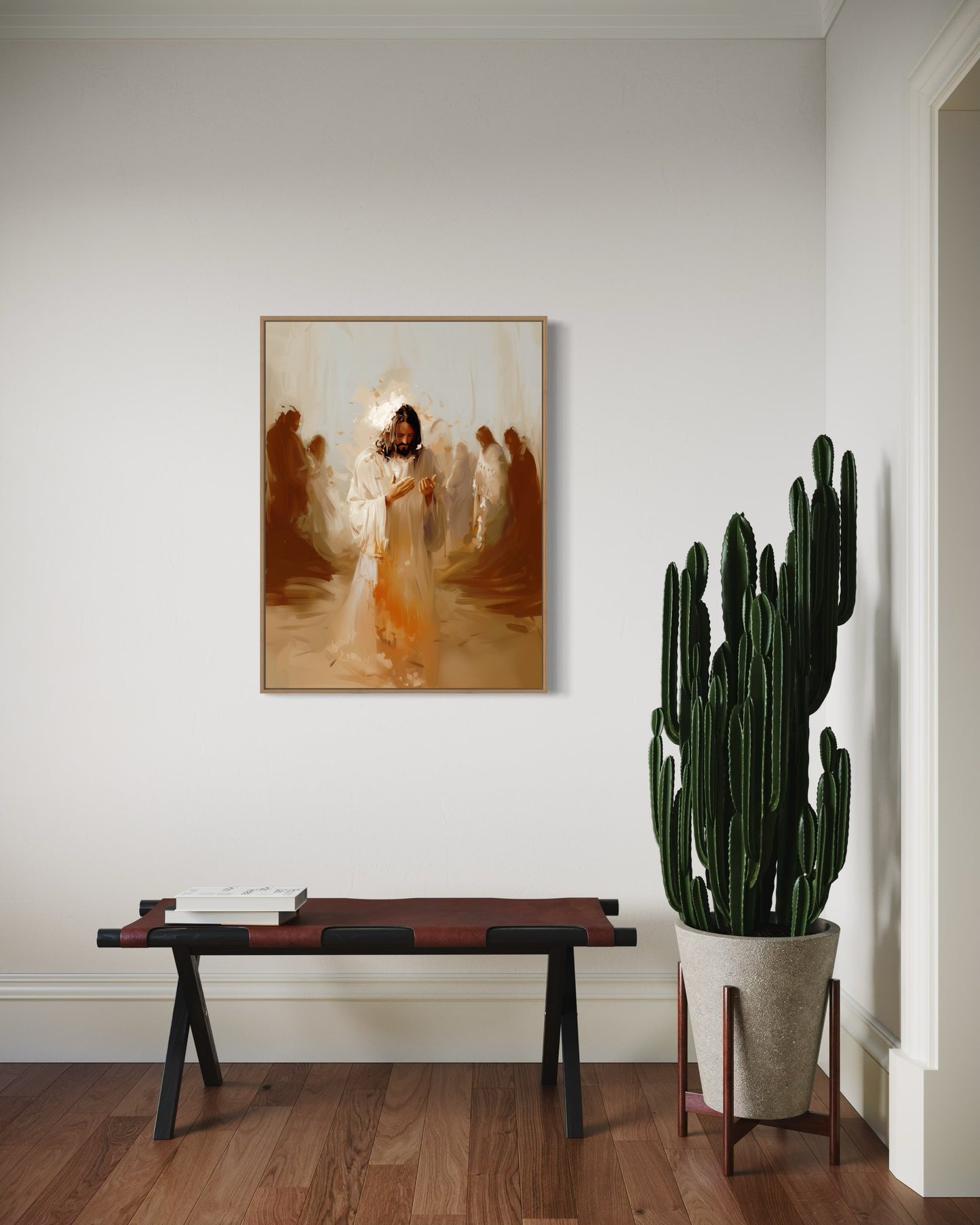 ANOINTED IN GRACE (Stretched Canvas Print + Floating Oak Frame)