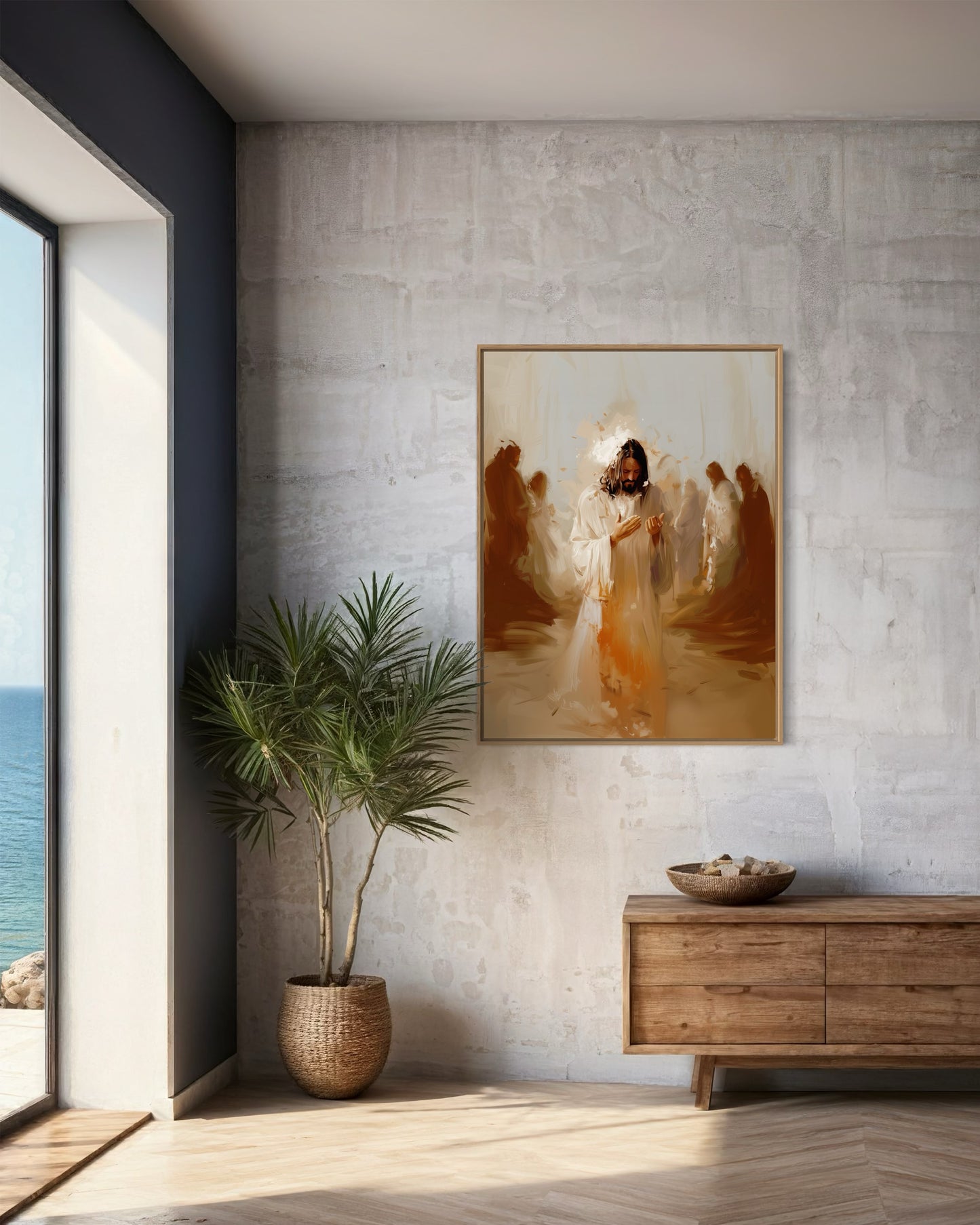 ANOINTED IN GRACE (Stretched Canvas Print + Floating Oak Frame)