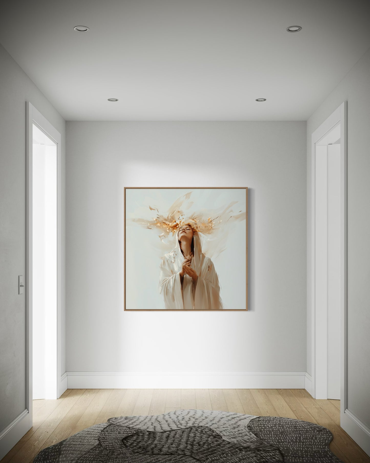 PROVERBS 31 (Stretched Canvas Print + Floating Oak Frame)