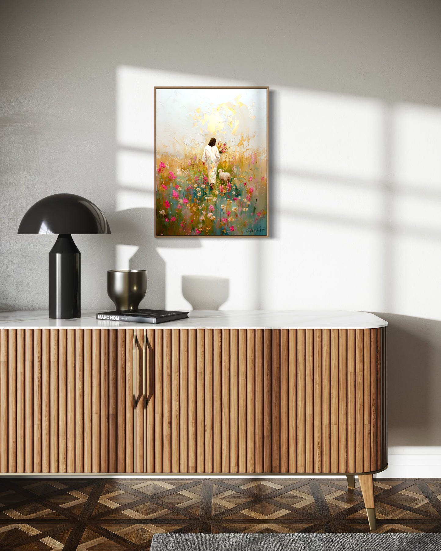 FIELDS OF REDEMPTION (Stretched Canvas Print + Floating Oak Frame)